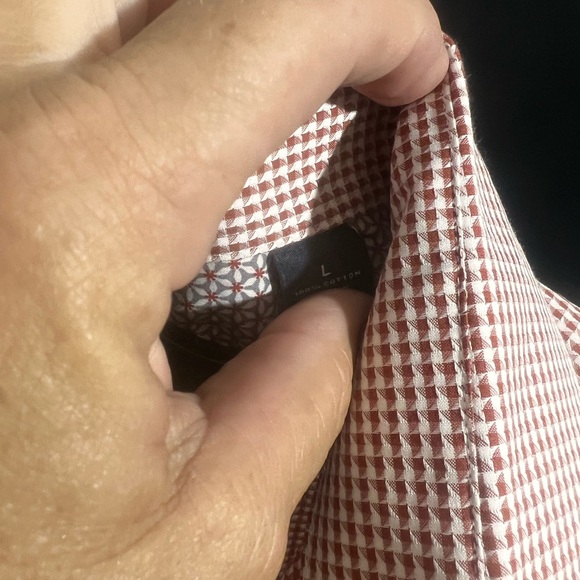 🔵 Hart Schaffner Marx mens large short sleeve button down shirt - Picture 5 of 5